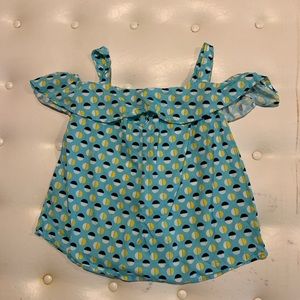 Crown & Ivy Geo Print Off Shoulder Top Sz S